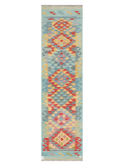 Maimana Afghanistan Kilim Runner Rug - 305 x 81 cm