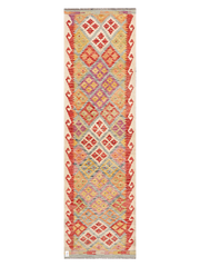 Maimana Afghanistan Kilim Runner Rug - 300 x 86 cm
