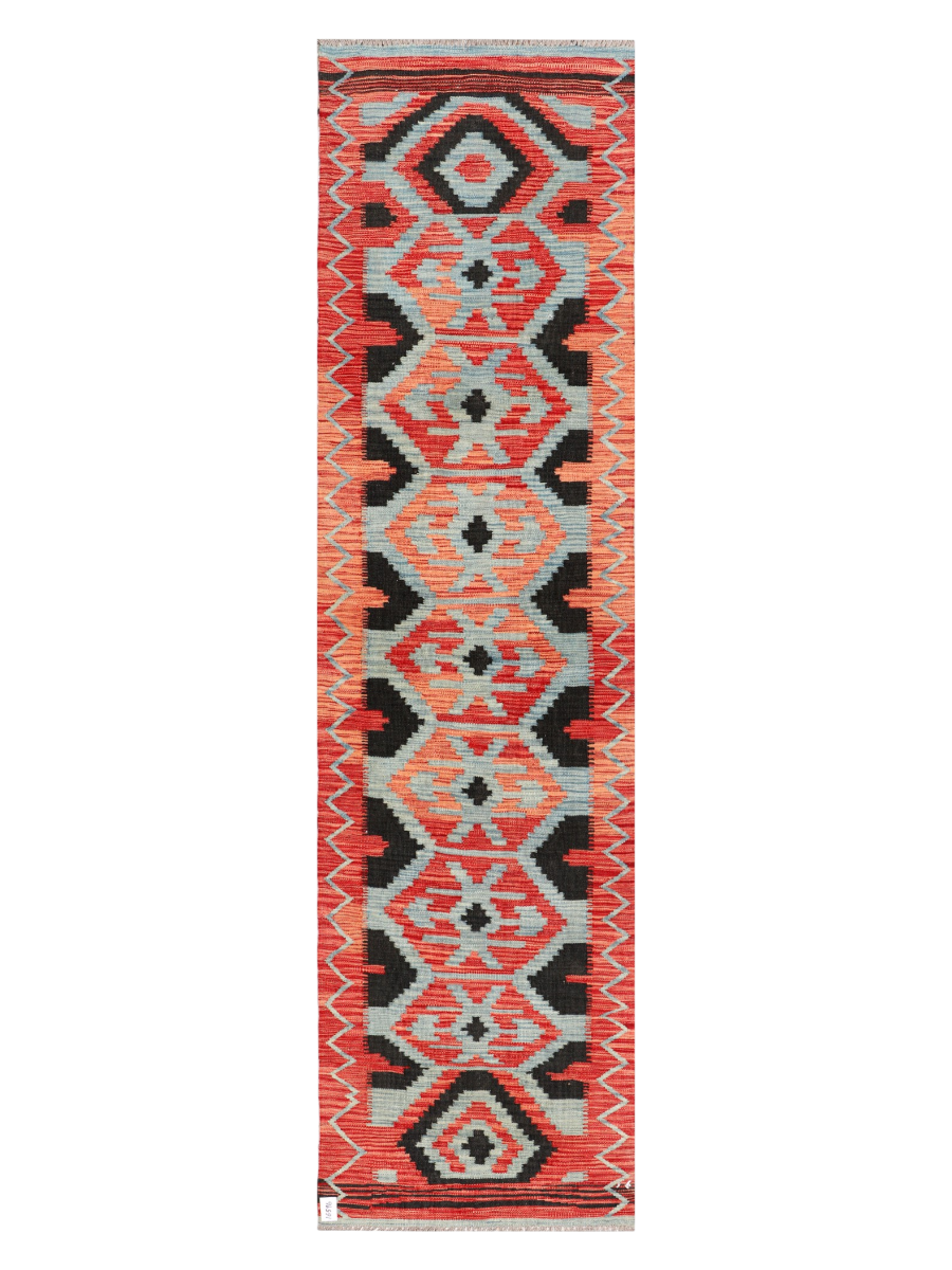 Maimana Afghanistan Kilim Runner Rug - 297 x 79 cm