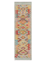 Maimana Afghanistan Kilim Runner Rug - 291 x 87 cm
