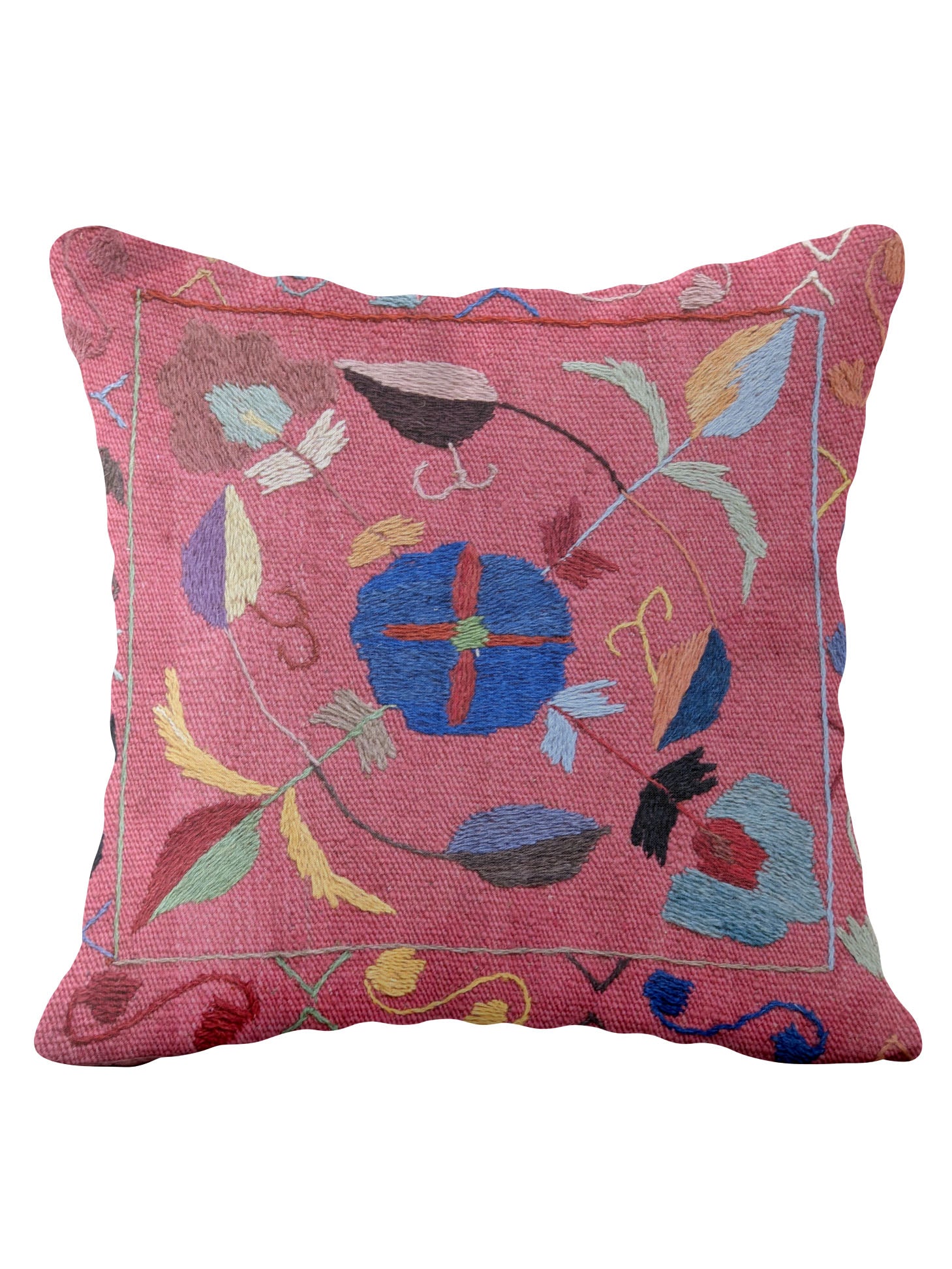 Suzani Hand Embroidered Cushion Cover - 45 x 45 cm