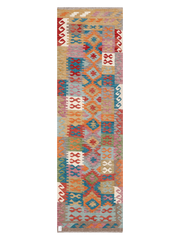 Maimana Afghanistan Kilim Runner Rug - 289 x 84 cm
