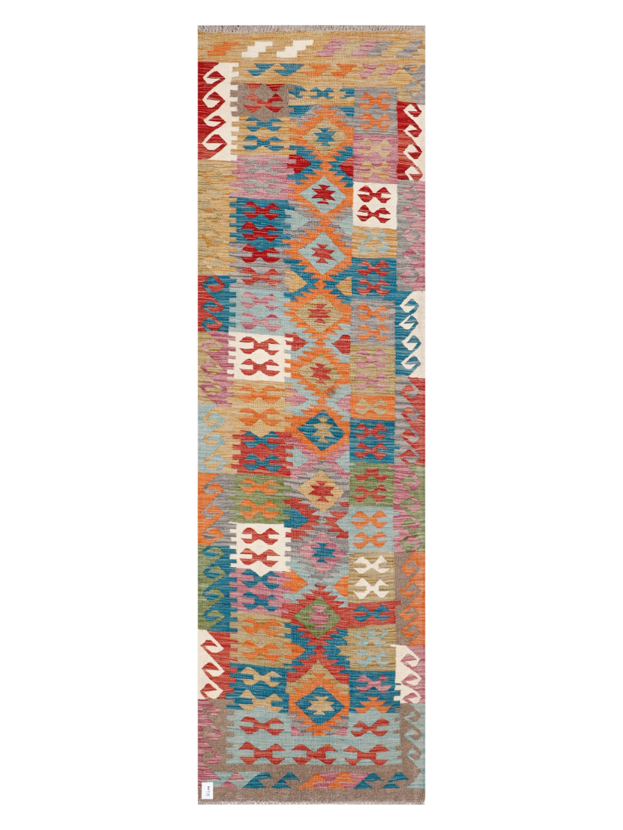 Maimana Afghanistan Kilim Runner Rug - 289 x 84 cm