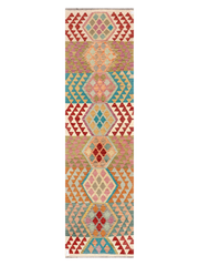 Maimana Afghanistan Kilim Runner Rug - 295 x 81 cm