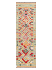 Maimana Afghanistan Kilim Runner Rug - 300 x 83 cm