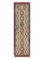 Maimana Afghanistan Kilim Runner Rug - 286 x 85 cm