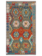 Maimana Kilim - 230 × 127 cm (7'7" x 4'2")