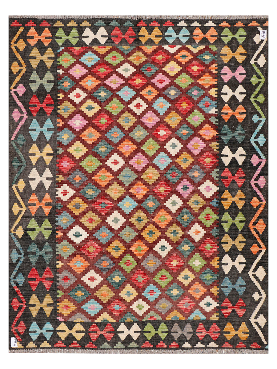 Maimana Afghanistan Kilim Accent Rug - 198 x 152 cm