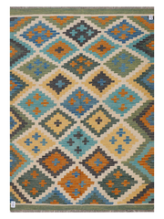 Maimana Afghanistan Kilim Accent Rug - 212 x 149 cm