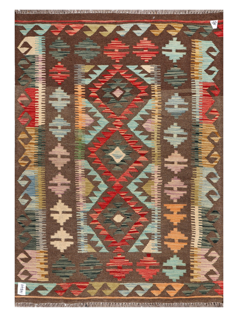 Maimana Afghanistan Kilim Accent Rug - 150 x 105 cm