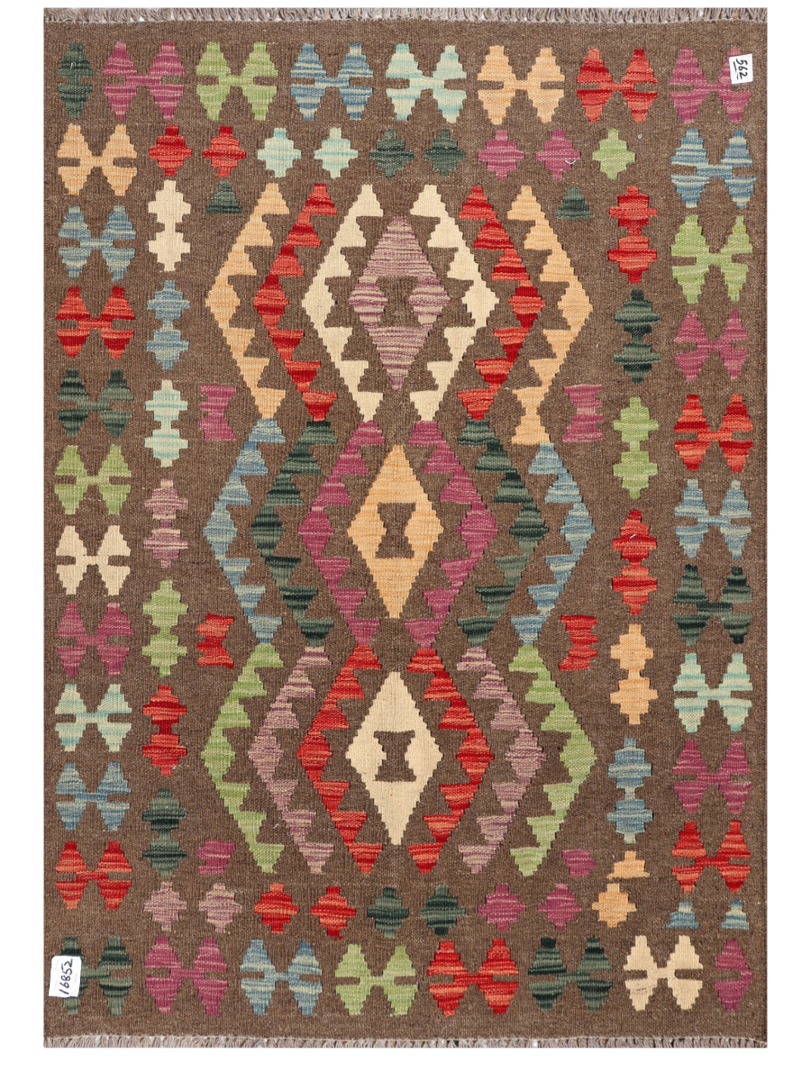 Maimana Afghanistan Kilim Accent Rug - 151 x 105 cm