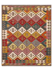 Maimana Afghanistan Kilim Accent Rug - 199 x 162 cm