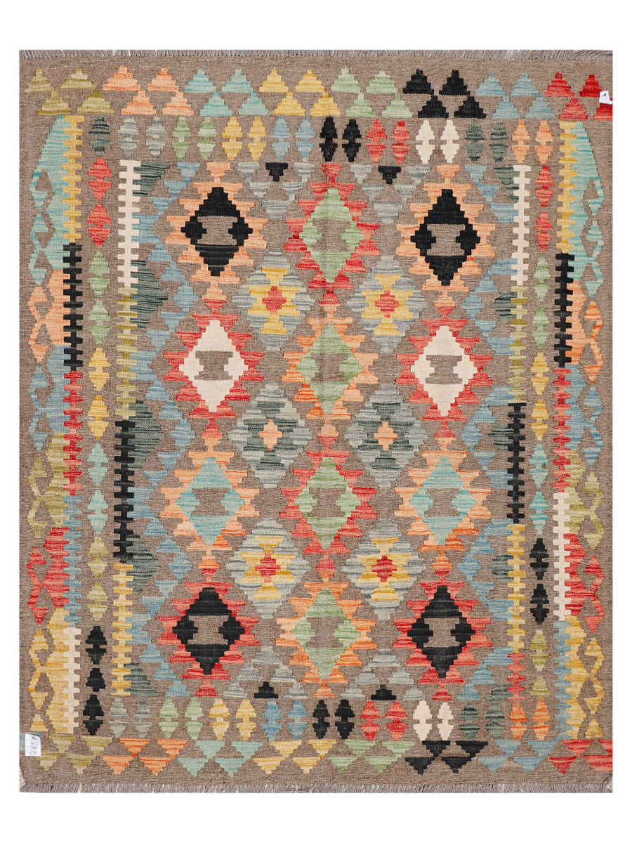 Maimana Afghanistan Kilim Accent Rug - 199 x 159 cm