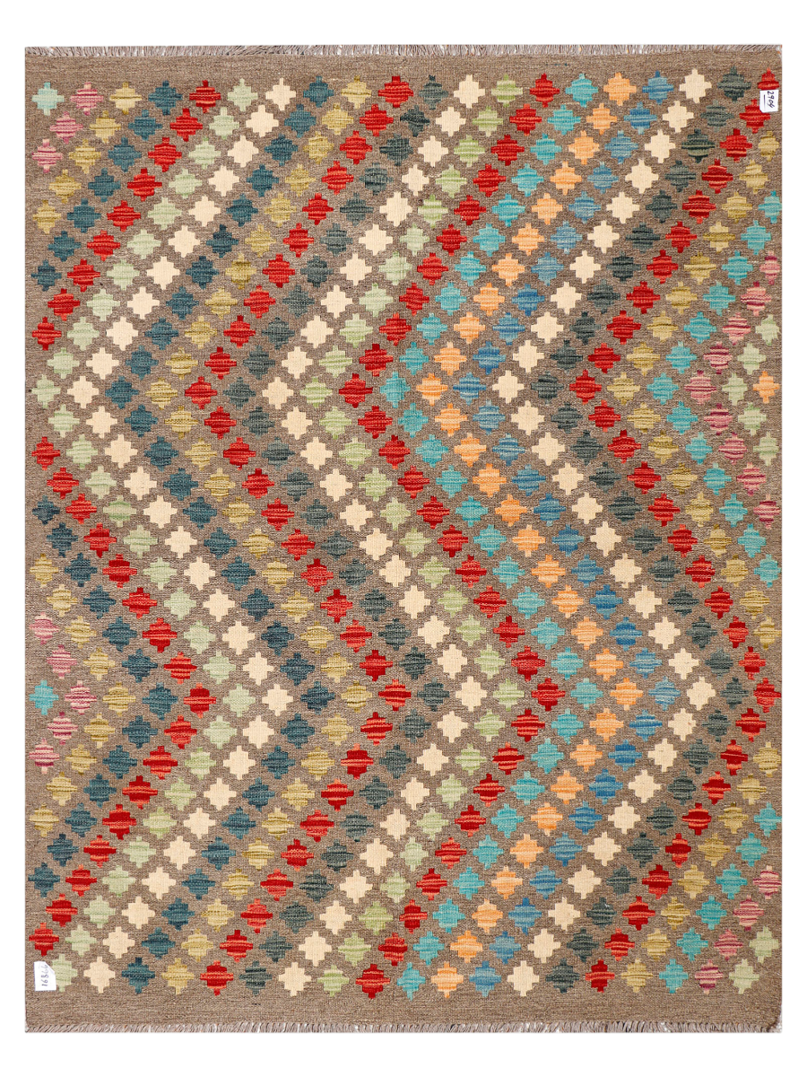 Maimana Afghanistan Kilim Accent Rug - 206 x 158 cm