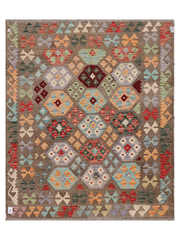 Maimana Afghanistan Kilim Accent Rug - 181 x 152 cm