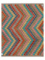 Maimana Afghanistan Kilim Accent Rug - 199 x 157 cm