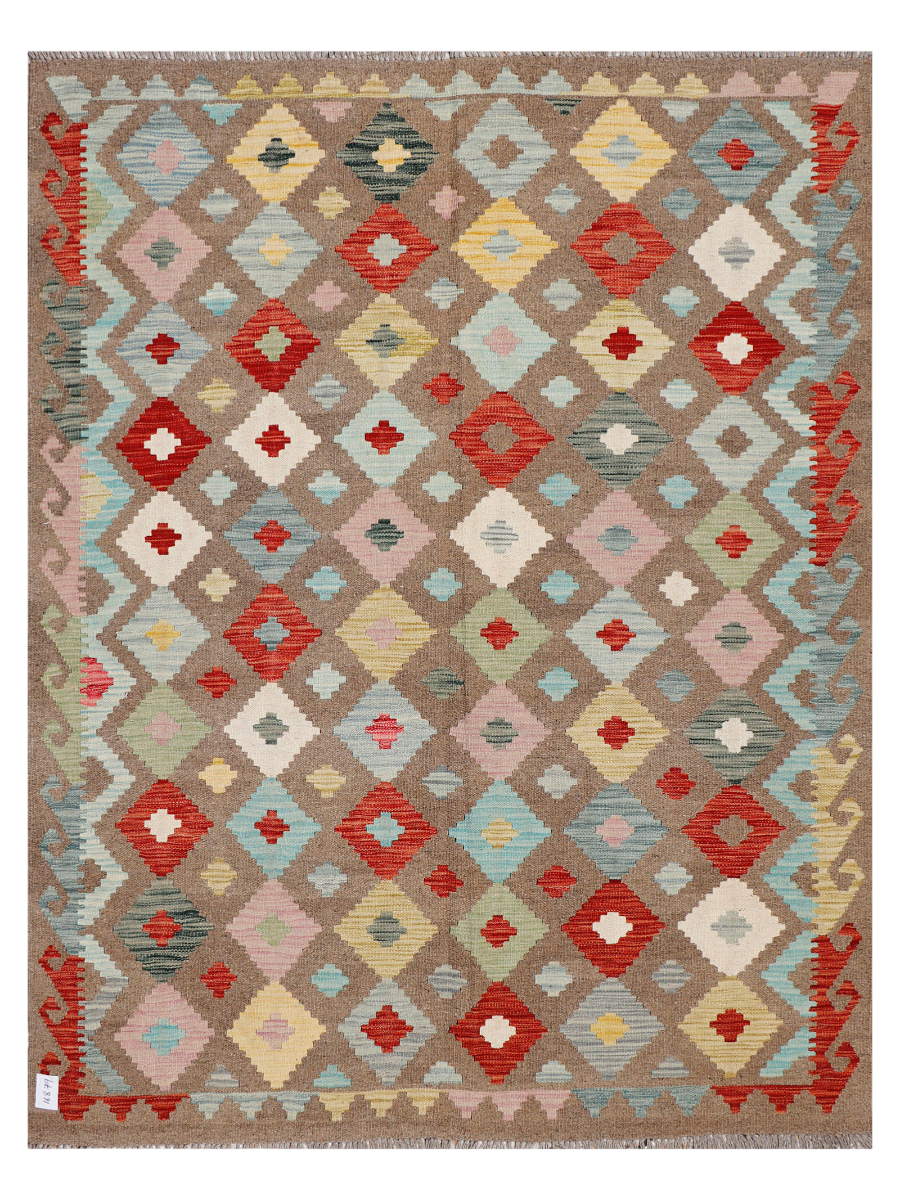 Maimana Afghanistan Kilim Accent Rug - 195 x 150 cm