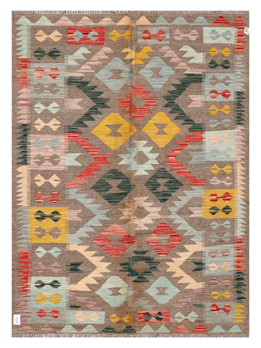 Maimana Afghanistan Kilim Accent Rug - 197 x 143 cm