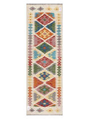 Maimana Afghanistan Kilim Runner Rug - 194 x 63 cm