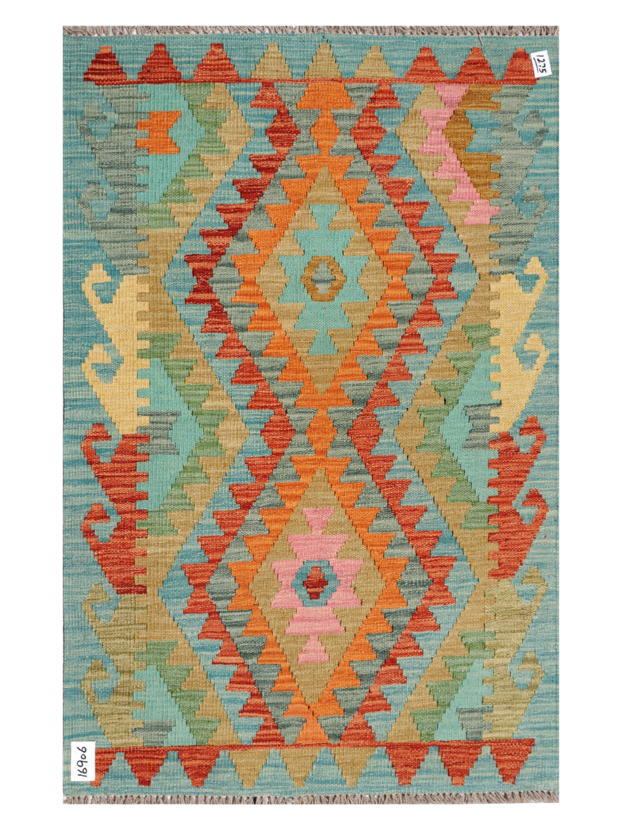 Maimana Afghanistan Kilim Accent Rug - 130 x 83 cm