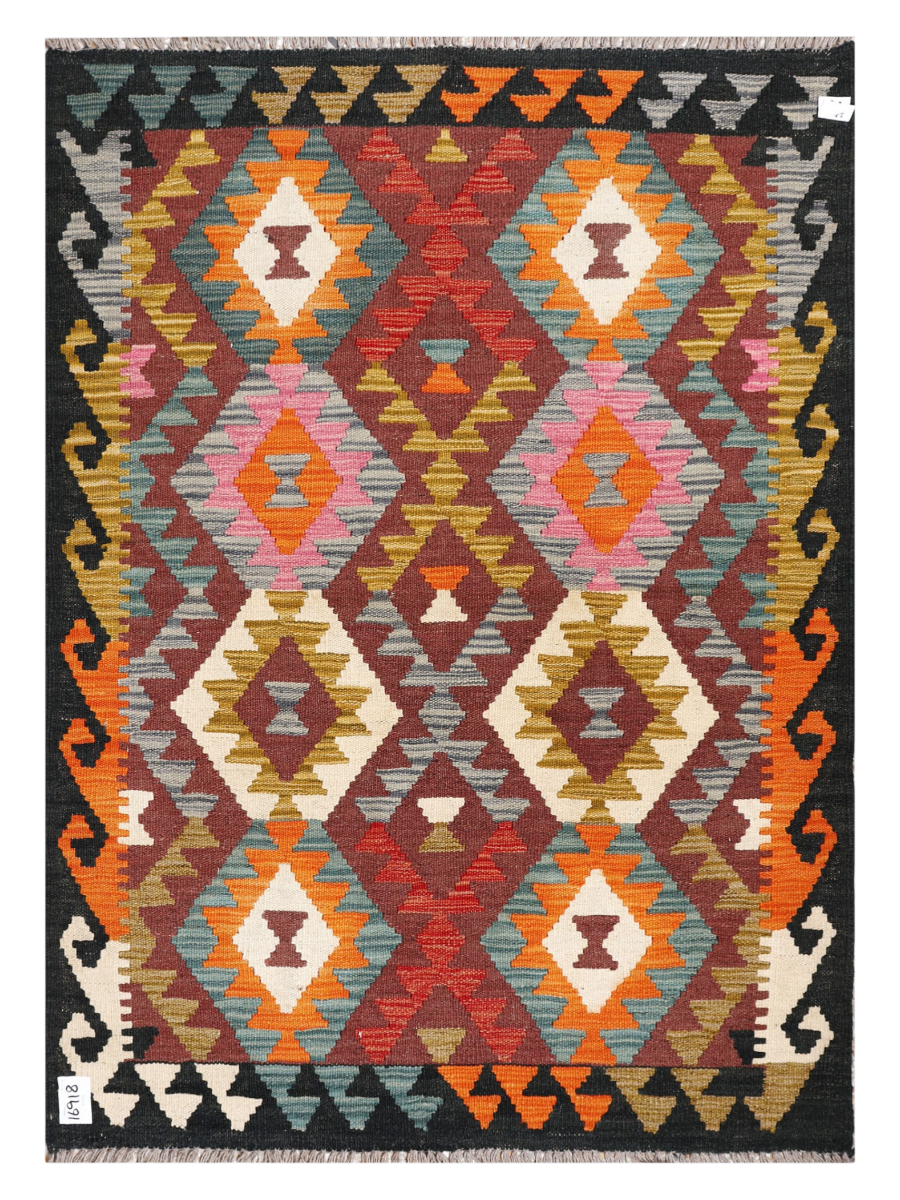 Maimana Afghanistan Kilim Accent Rug - 142 x 102 cm