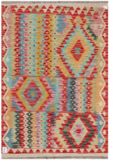Maimana Afghanistan Kilim Accent Rug - 151 x 102 cm