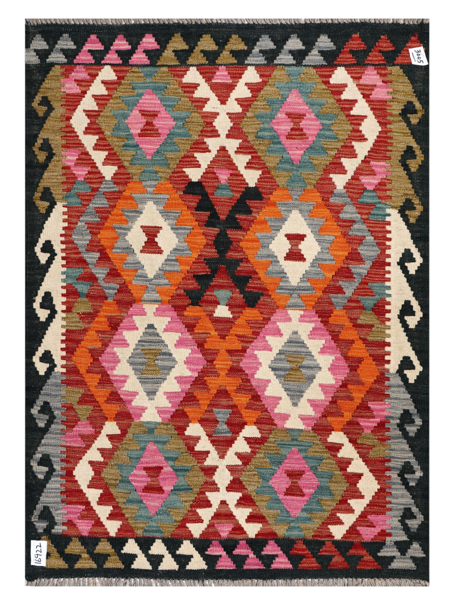 Maimana Afghanistan Kilim Accent Rug - 142 x 101 cm