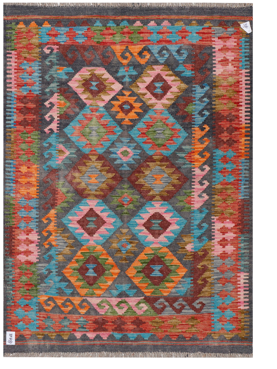 Maimana Afghanistan Kilim Accent Rug - 168 x 118 cm