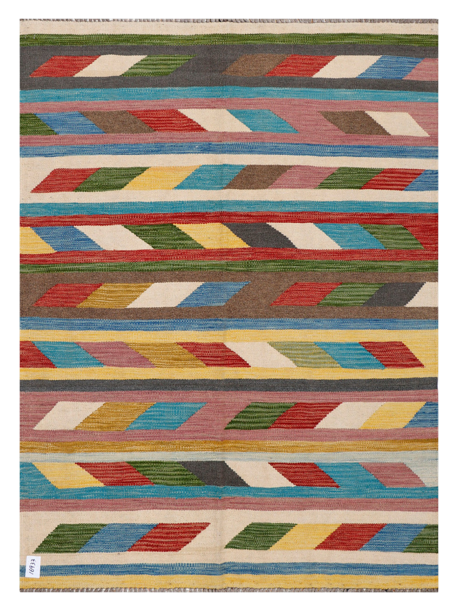 Maimana Afghanistan Kilim Accent Rug - 174 x 127 cm