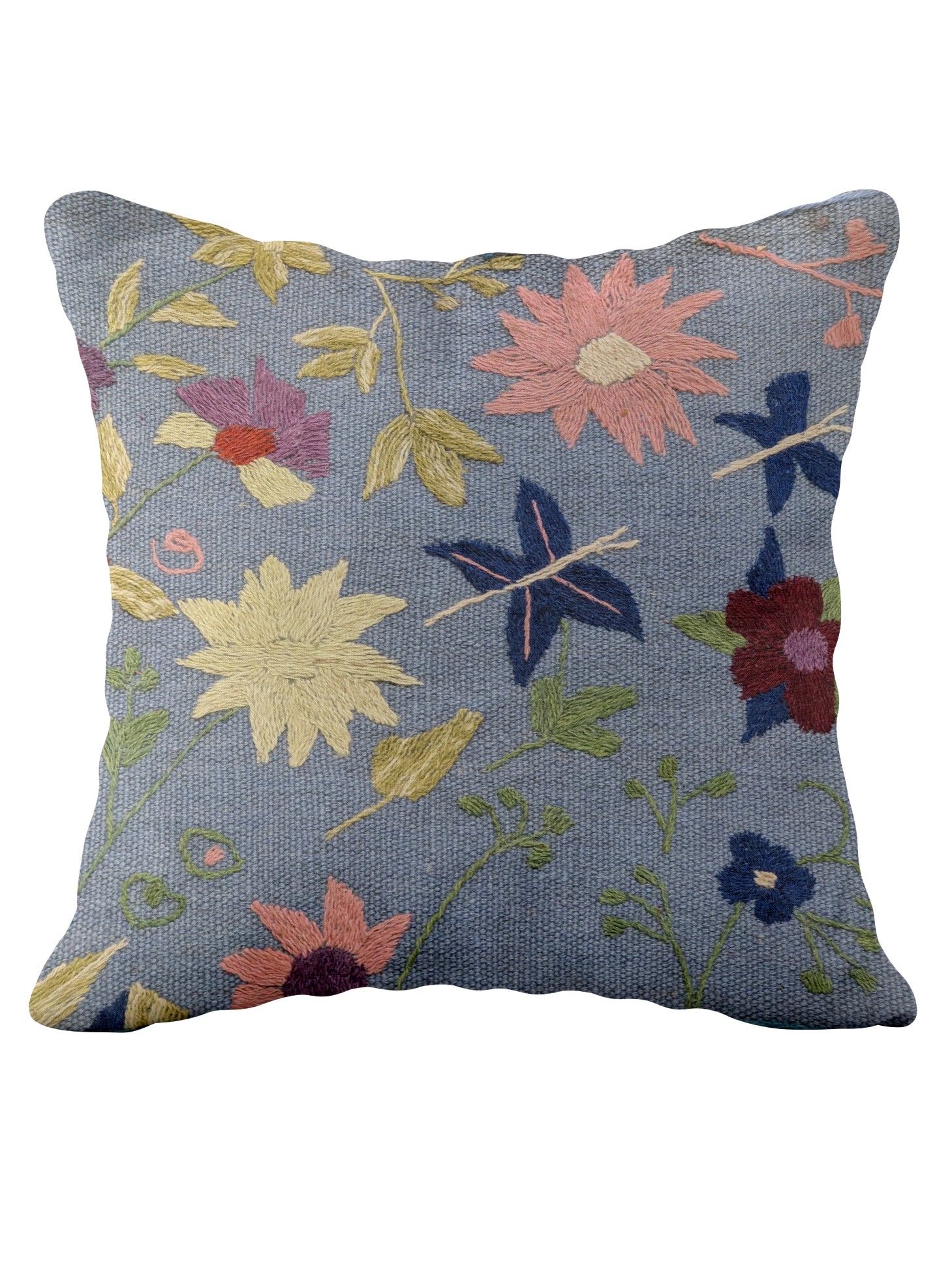 Suzani Hand Embroidered Cushion Cover - 45 x 45 cm