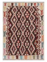 Maimana Afghanistan Kilim Area Rug - 234 x 165 cm