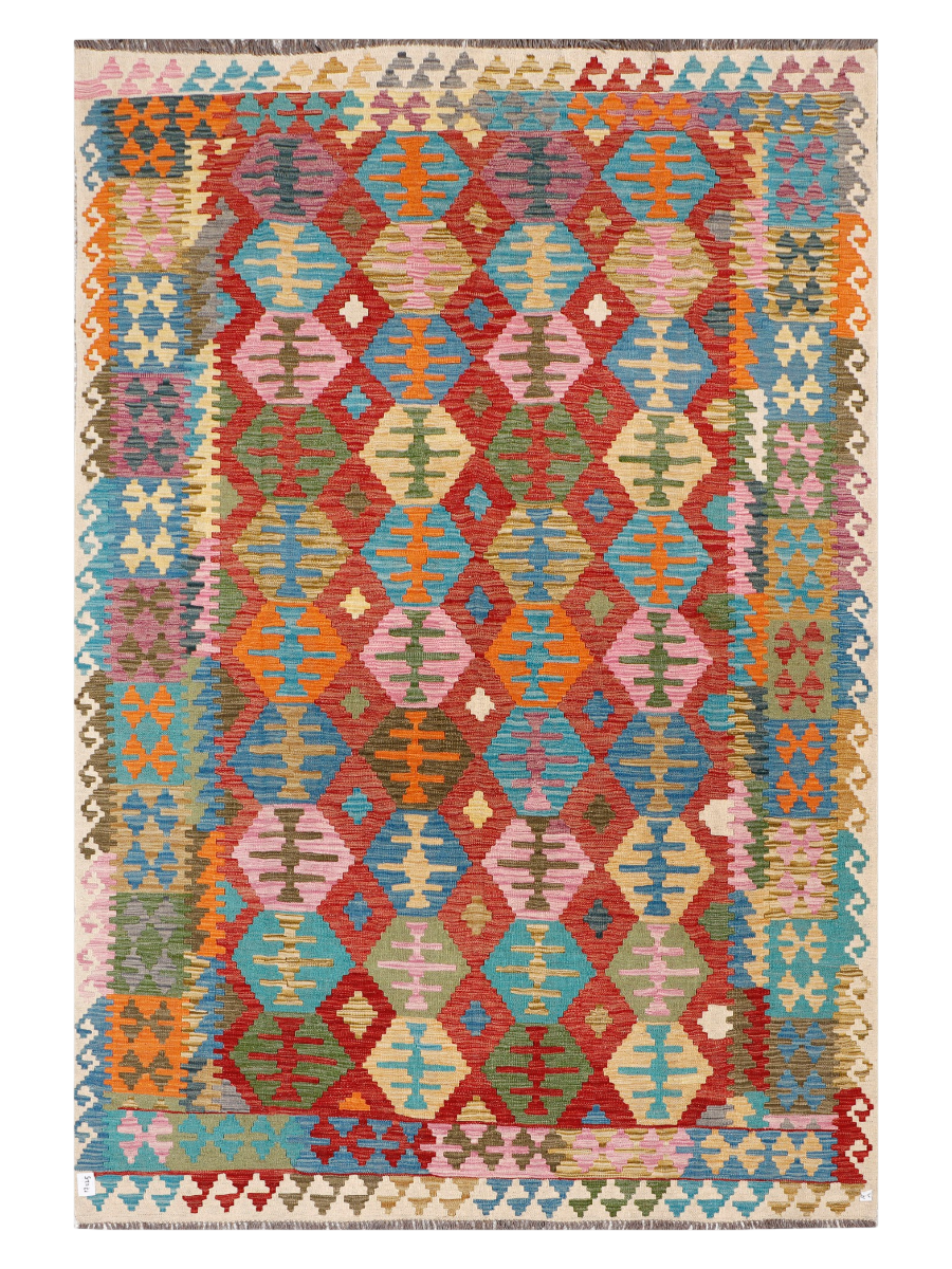 Maimana Afghanistan Kilim Area Rug - 292 x 197 cm