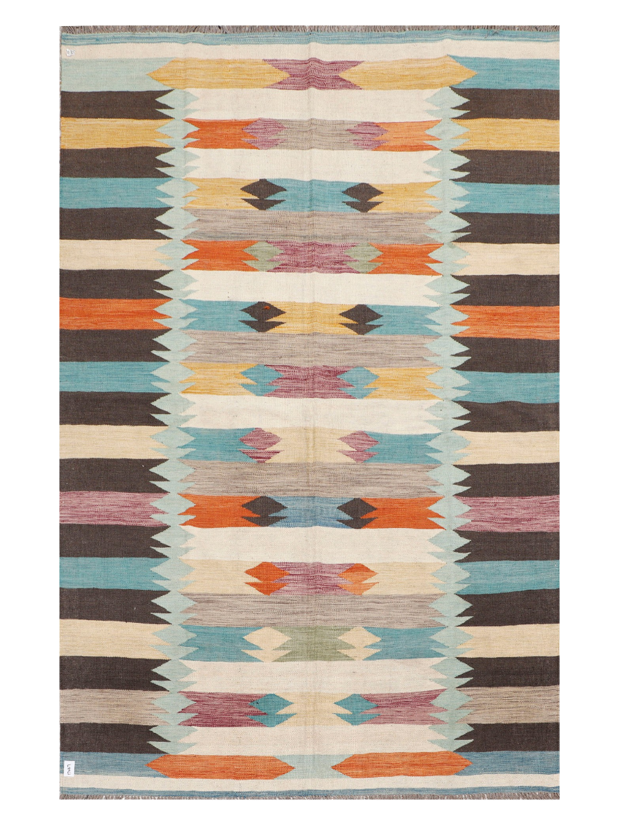 Maimana Afghanistan Kilim Area Rug - 302 x 195 cm