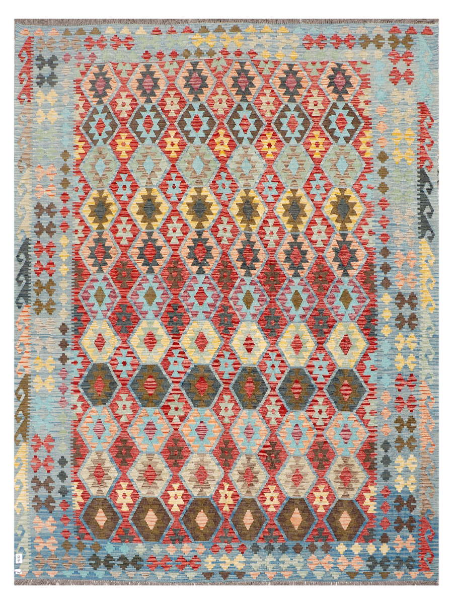 Maimana Afghanistan Kilim Area Rug - 355 x 266 cm
