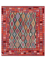 Maimana Afghanistan Kilim Area Rug - 293 x 256 cm
