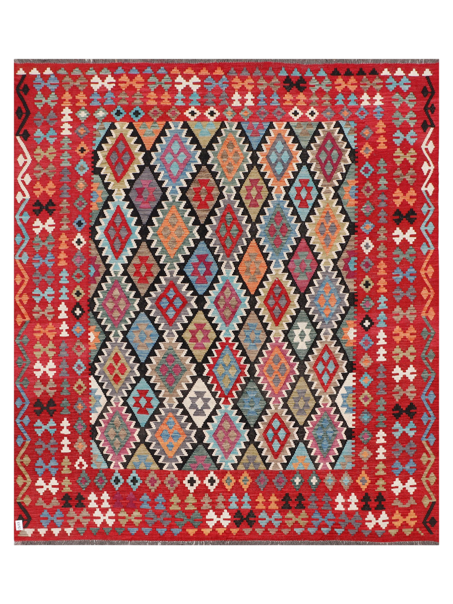 Maimana Afghanistan Kilim Area Rug - 293 x 256 cm