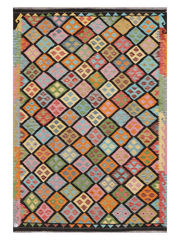 Maimana Afghanistan Kilim Area Rug - 294 x 201 cm