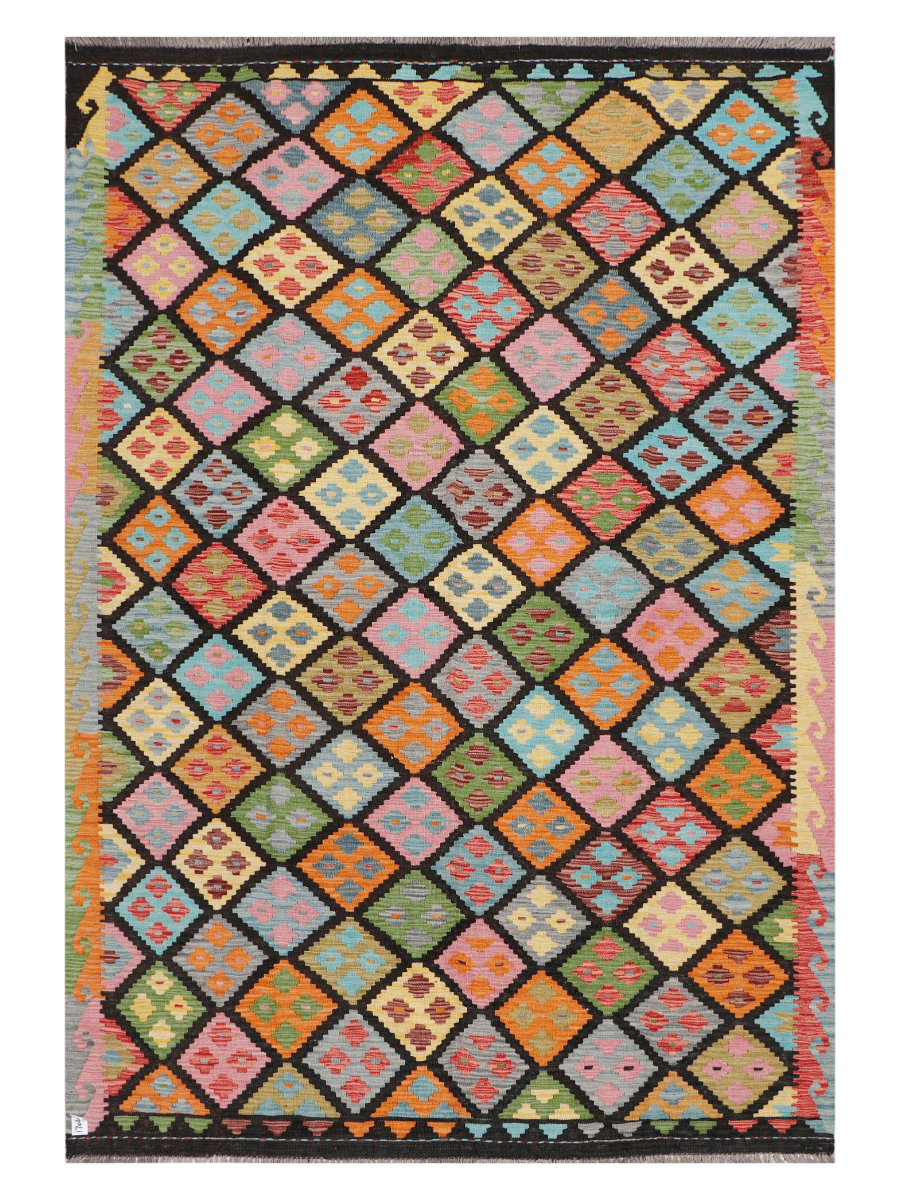 Maimana Afghanistan Kilim Area Rug - 294 x 201 cm