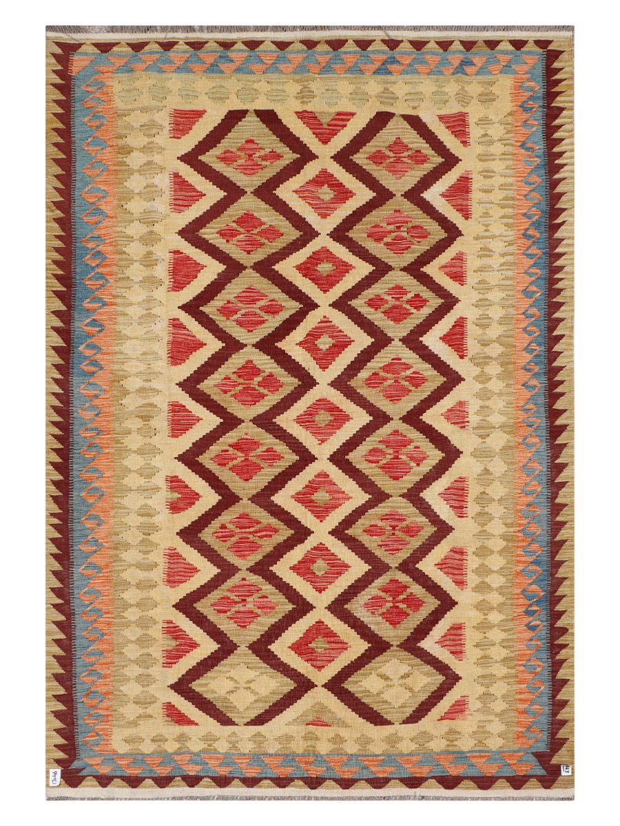 Maimana Afghanistan Kilim Area Rug - 289 x 197 cm