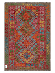 Maimana Afghanistan Kilim Accent Rug - 152 x 102 cm