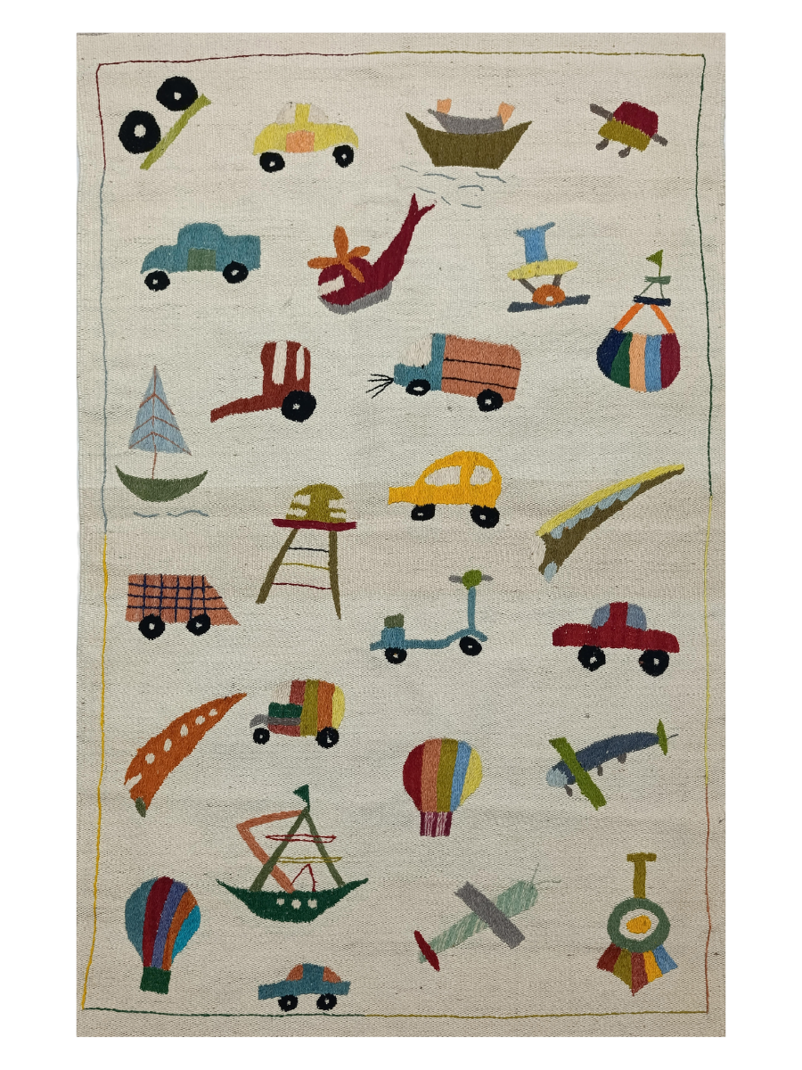 Suzani Hand Embroidered Kilim - Size: 150 x 100 cm