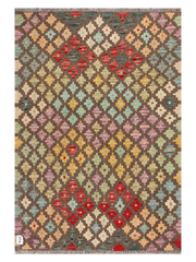 Maimana Afghanistan Kilim Accent Rug - 162 x 110 cm