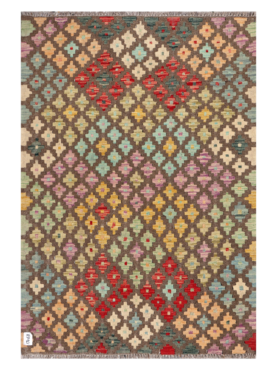 Maimana Afghanistan Kilim Accent Rug - 162 x 110 cm