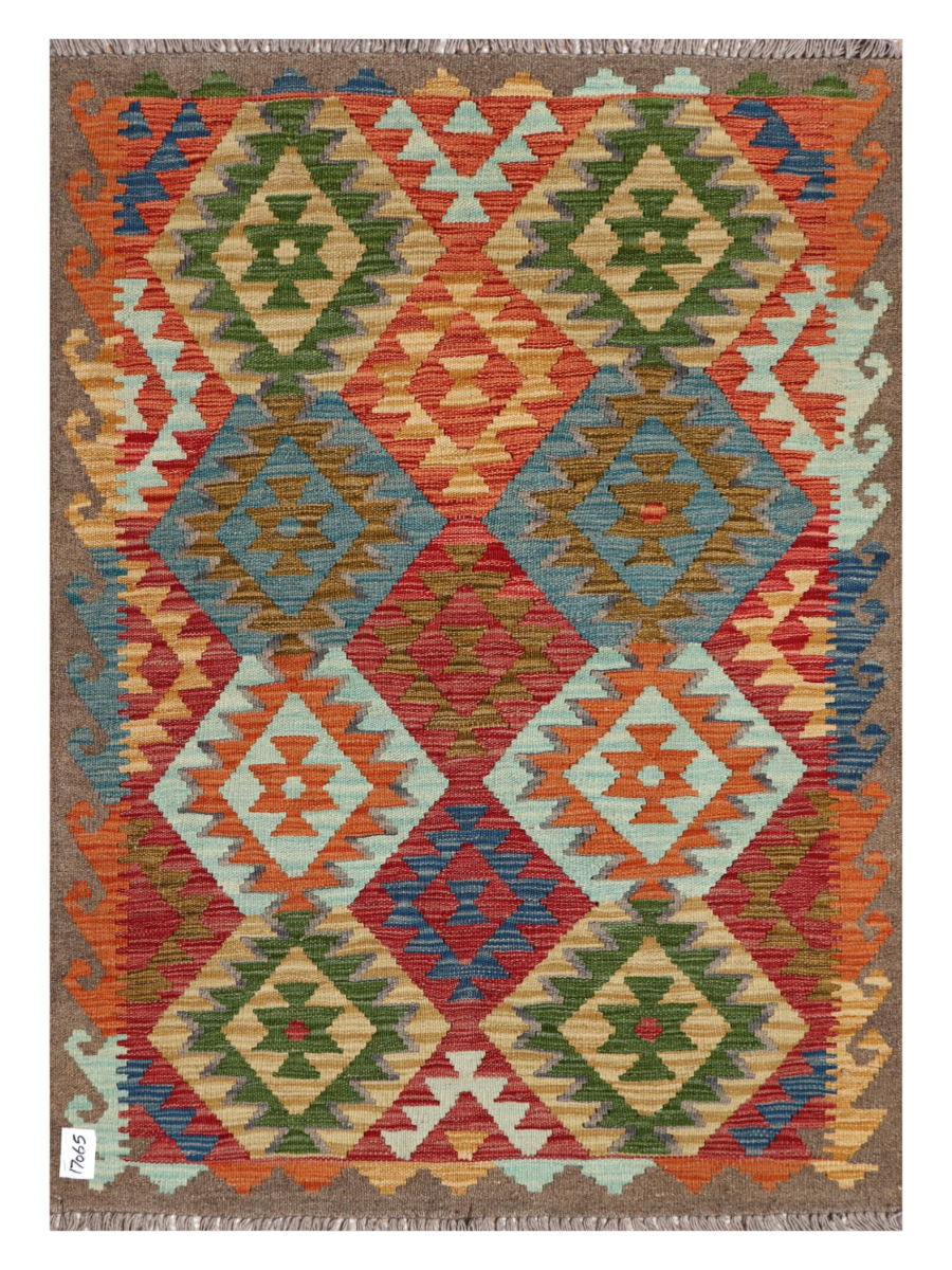 Maimana Afghanistan Kilim Accent Rug - 144 x 103 cm