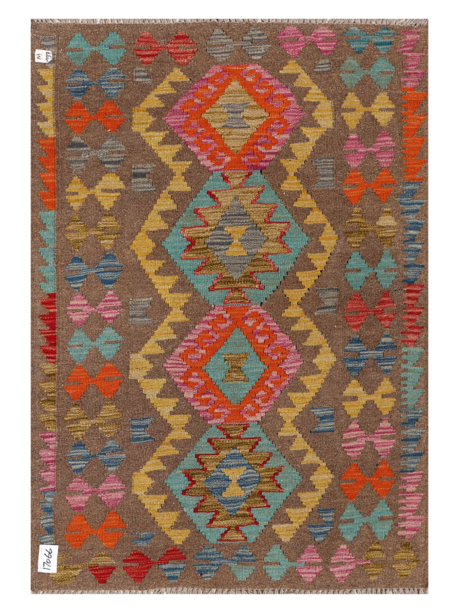 Maimana Afghanistan Kilim Accent Rug - 133 x 92 cm