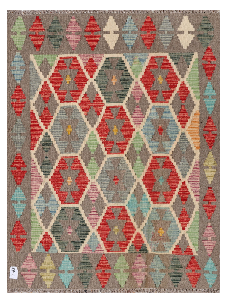 Maimana Afghanistan Kilim Accent Rug - 146 x 110 cm