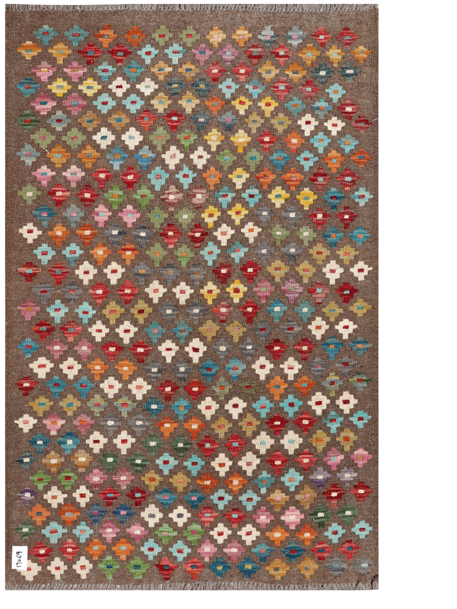 Maimana Afghanistan Kilim Accent Rug - 157 x 100 cm