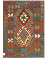 Maimana Afghanistan Kilim Accent Rug - 138 x 99 cm