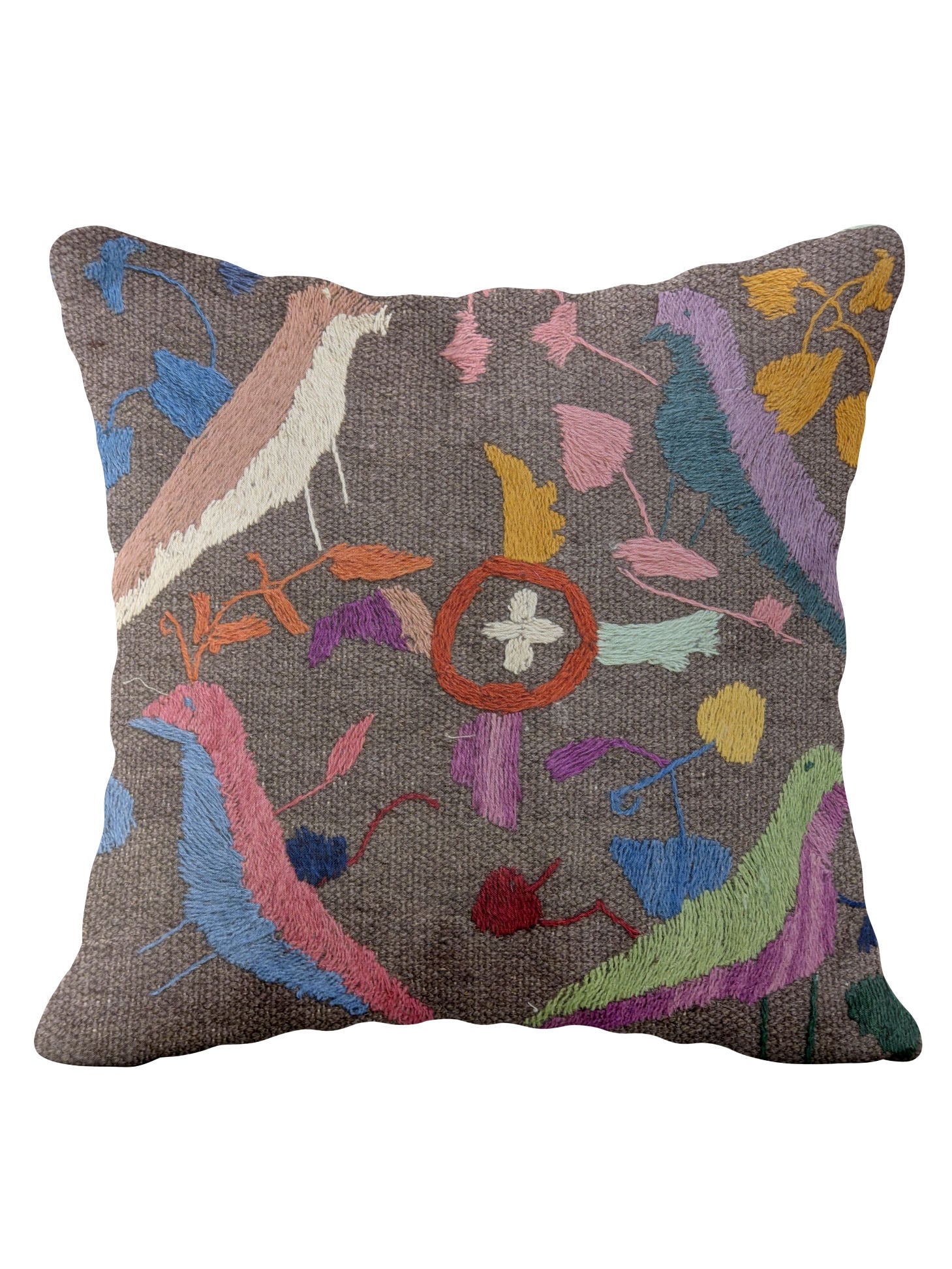 Suzani Hand Embroidered Cushion Cover - 45 x 45 cm