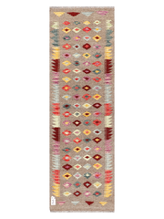 Maimana Afghanistan Kilim Runner Rug - 200 x 63 cm